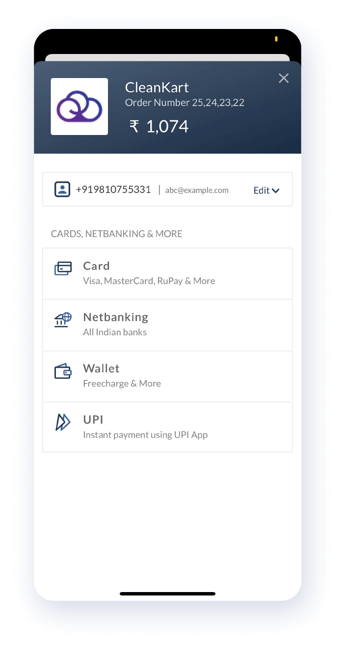 QDC app payment feature