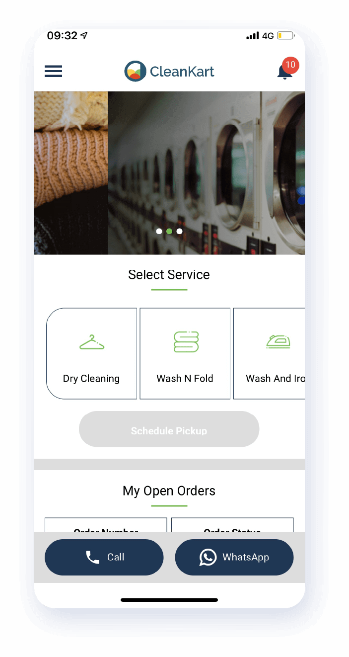 QDC app home page